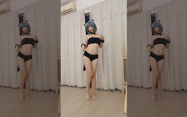 网红Coser@疯猫ss - 黑猫 HD视频 [1V] -第1张